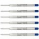 Packer Quink Flow Ballpen Medium Point Paquete de recarga de tinta azul de 6 recargas 1782470 