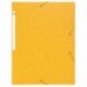 Exacompta 55850E Carpeta manila cartón, elástico, 3 solapas, etiqueta, Schotten, 400g, A4 color al azar