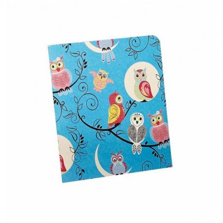 Rössler 18801091100 - Cuaderno tamaño A6, 32 páginas , diseño de búhos, color azul