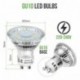 LE Bombillas LED GU10 - Bombillas 4W, equivalentes a halógenas de 50W, 350 lúmenes Blanco frío, 5 Unidades