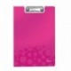 Leitz WOW 41990023 - Carpeta con pinza y tapa, Capacidad para 75 hojas A4, Fucsia metalizado, 10 unidades