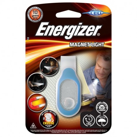 Energizer 638668 - Luz funcional con clip magnético pequeña, incluye 2 pilas CR2032