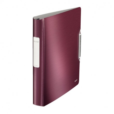 Leitz SoftClick Active Style - Carpeta de anillas, color rojo granate