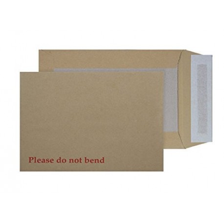 Purely C5 5112 - Paquete de sobres autoadhesivos con base de cartón papel de manila, 229 x 162 mm, 125 unidades 