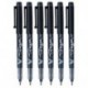 Pilot Negro V Letrero Bolígrafo Tinta Líquida Medio 2mm Punta Plumilla 0.6mm Línea Ancho V Sign Punta De Fibras Rotulador En 