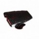 Mars Gaming MCP0 - Combo gaming de teclado y ratón impresión en rojo reflectante en teclas, iluminación lateral de teclado e