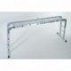 WORHAN® 4.6m Escalera Multiuso Multifuncional Plegable Tijera Bisagra Grande Aluminio con 2 Estabilizadores Nueva Generación 