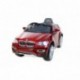 RIRICAR BMW X6 Rojo Lacado, Asiento Tapizado, Los niños del coche, los niños del coche eléctrico, coche niños, 2x motor, bate