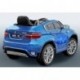 RIRICAR BMW X6 Azul Lacado, Asiento Tapizado, Los niños del coche, los niños del coche eléctrico, coche niños, 2x motor, bate