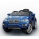 RIRICAR BMW X6 Azul Lacado, Asiento Tapizado, Los niños del coche, los niños del coche eléctrico, coche niños, 2x motor, bate