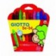 Giotto be-bè 466800 - Estuche 10 súper ceras irrompibles de colores y sacapuntas