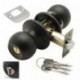 Wolfpack 3030560 - Pomo puertas con llave y condena para entrada, color negro