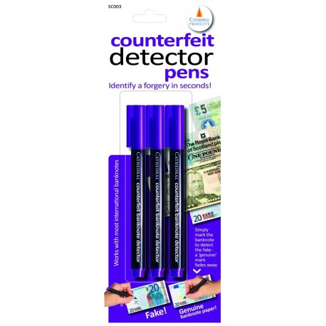 Cathedral Counterfeit Note Detector Pen Pack of 3 