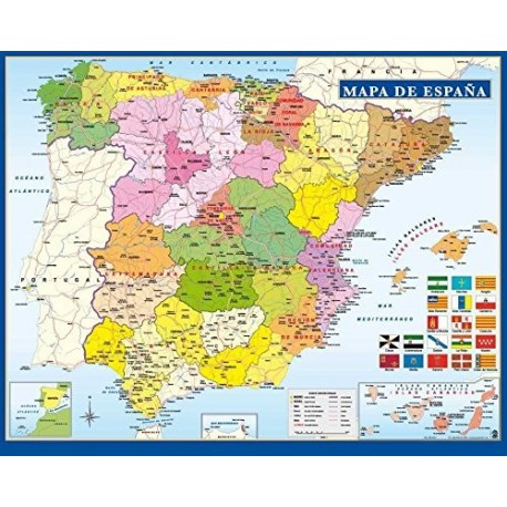 Grupo Erik Editores Mini poster Mapa De España