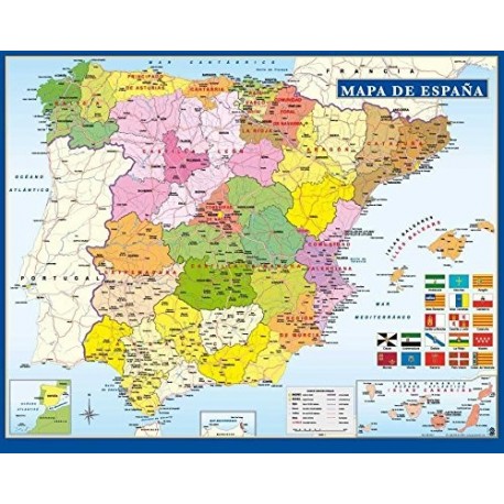 Grupo Erik Editores Mini poster Mapa De España