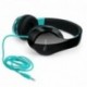 Fantec SHP-250AJ-TQ - Auriculares estéreo con diadema, color turquesa