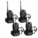 Proster Walkie Talkies T0036X2, Walkie Talkie Recargables, 16 Canales UHF 400-470MHz CTCSS DCS, con Auricular Incorporado Ant