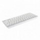 Approx APPKBBT02S - Teclado Universal Bluetooth 3.0, Color Plateado y Blanco