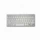 Approx APPKBBT02S - Teclado Universal Bluetooth 3.0, Color Plateado y Blanco