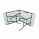 Newstorm Oskar - Mesa plegable, 182.3 x 74.2 x 74.3 cm, color blanco