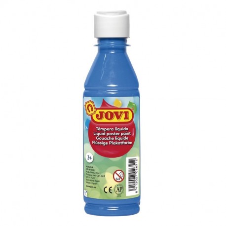 Jovi Tempera liquida, Color Azul Cyan, 250 ML 50221 