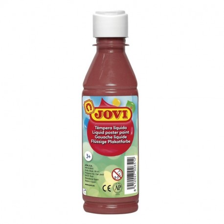 Jovi Tempera liquida, Color marrón, 250 ML 50212 