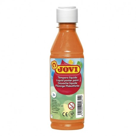 Jovi Tempera liquida, Color Naranja, 250 ML 50206 