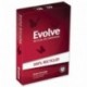 Doble una copia en papel Evolve, A4, reciclado, con fresado, Blanco, 5 piezas