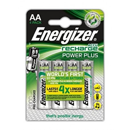 Energizer 635178 - Blister, 4 Pilas Recargables 2000 MAh 