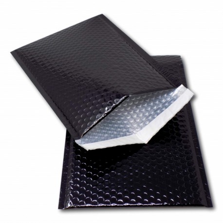 Eposgear® 10 negro A3/C3 450 mm x 320 mm metálico brillante papel de burbuja acolchada bolsa de correo sobres