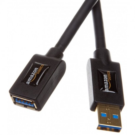 AmazonBasics - Cable alargador USB 3.0 tipo A-macho a tipo A-hembra 3 m 