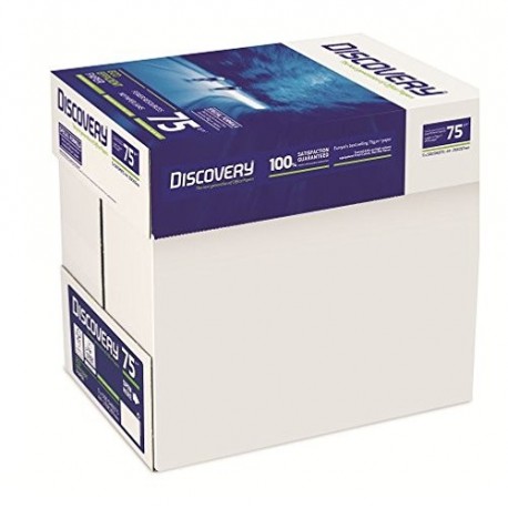 Discovery - Pack de 5 resmas de papel A4, color blanco 5 x 500 folios 