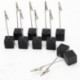 ebuygb Pack de 10 dados lugar titulares de tarjetas de boda, acrílico, negro, 2,5 cm, 2,5 x 2,5 x 11,5 cm