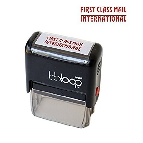 bbloop First Class Mail International Sello Automático para la Oficina o para Enseñando
