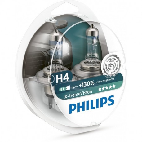 Philips 12342XV+S2 Lámpara Halógena para Coche H4, 60 W