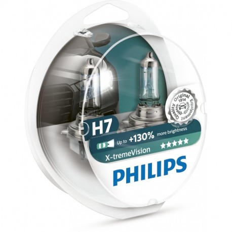Philips 12972XV+S2 Lámpara Halógena para Coche H7, 55 W, 2 Unidades