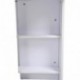 Mesa Plegable de Madera con Ruedas Escritorio Estante Estanteria Blanco Cocina