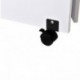 Mesa Plegable de Madera con Ruedas Escritorio Estante Estanteria Blanco Cocina