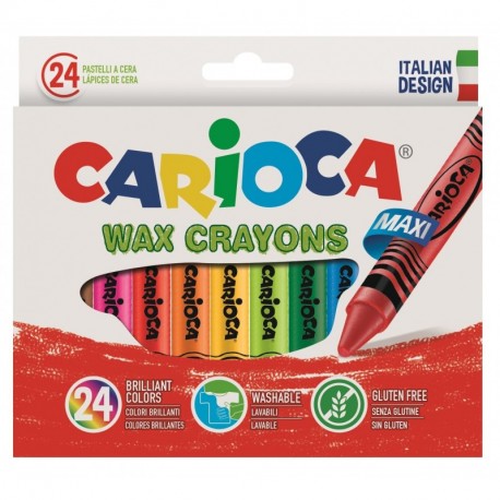 Carioca - Caja con 24 ceras pastel A36150024 