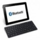 kwmobile Teclado QWERTZ inalámbrico vía Bluetooth - Teclado alemán Wireless - Teclado Negro para Ordenador portátil o Smartph