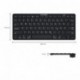 kwmobile Teclado QWERTZ inalámbrico vía Bluetooth - Teclado alemán Wireless - Teclado Negro para Ordenador portátil o Smartph