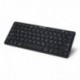 kwmobile Teclado QWERTZ inalámbrico vía Bluetooth - Teclado alemán Wireless - Teclado Negro para Ordenador portátil o Smartph