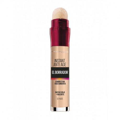 Maybelline New York Corrector de Ojeras El Borrador, Tono 02 Nude