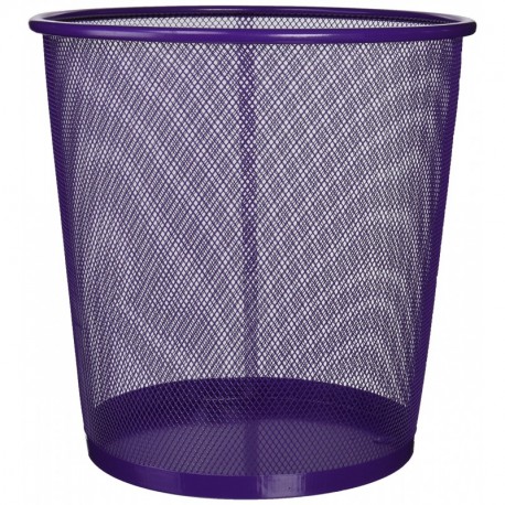 Makro Paper JS5002 - Papelera metálica, violeta