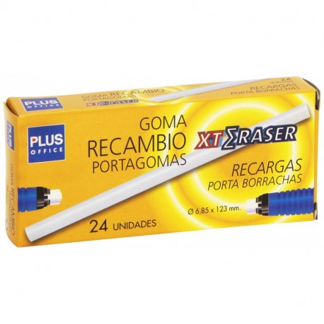 Plus Office XT-Eraser - Recambio para portagomas, 24 unidades