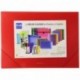 Plus Office B186-RD - Carpeta con solapas, A3, rojo