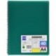 Plus Office 13461-40-GN - Carpeta con 40 fundas y espiral, color verde