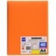 Plus Office 13461-40-OR - Carpeta con 40 fundas y espiral, A4, color naranja