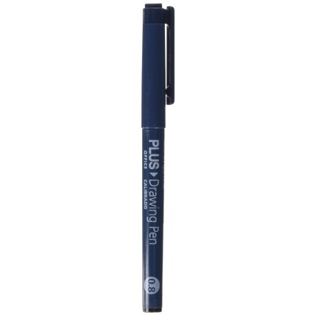 Plus Office Drawing Pen - Rotulador calibrado de 0.8 mm, 12 unidades