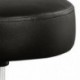 Taburete con giro de 360° | asiento acolchado de cuero sintético PU de 10 cm | altura ajustable | Medidas: 52 x 52 x 42-56 